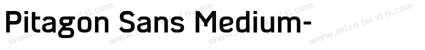 Pitagon Sans Medium字体转换